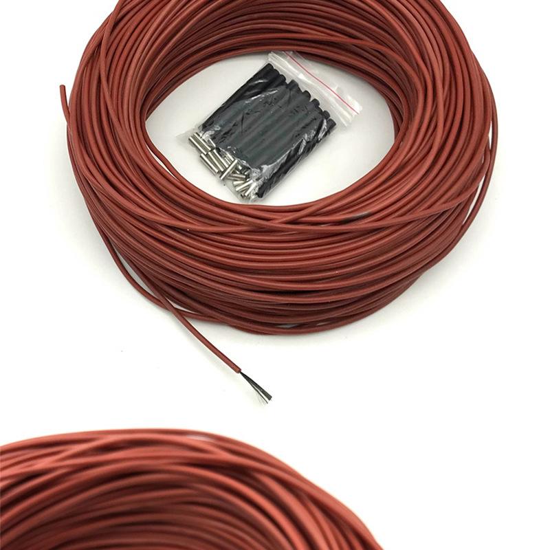 50m Heating Cable And Thermostat Combined 12K Carbon Fiber Floor Heating Far Infrared Heating with M6 Thermostat