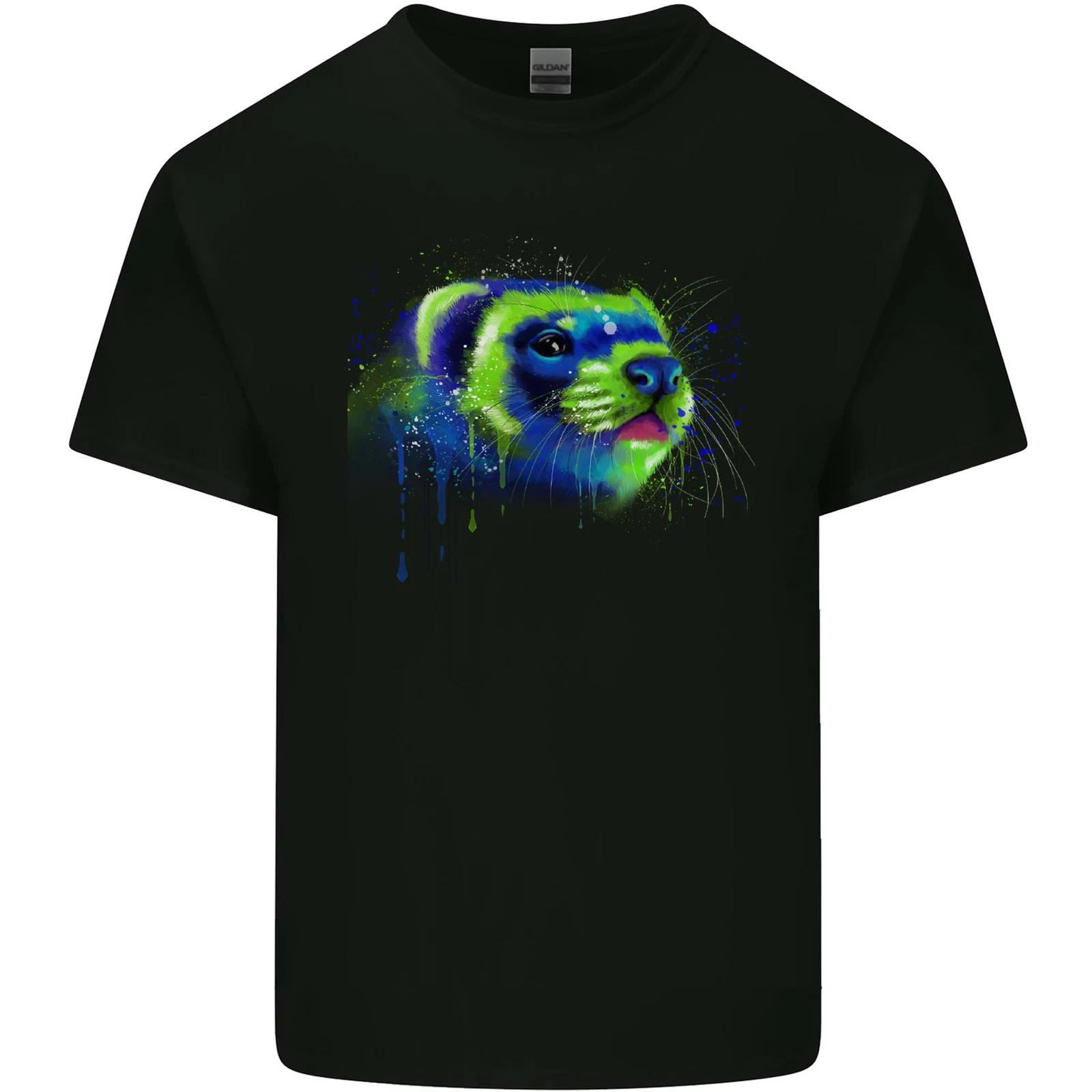 A Ferret Watercolour Kids T-Shirt Childrens XL