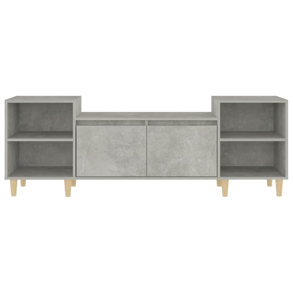 TV Cabinet Concrete Grey 160 x 35 x 55 cm Particleboard