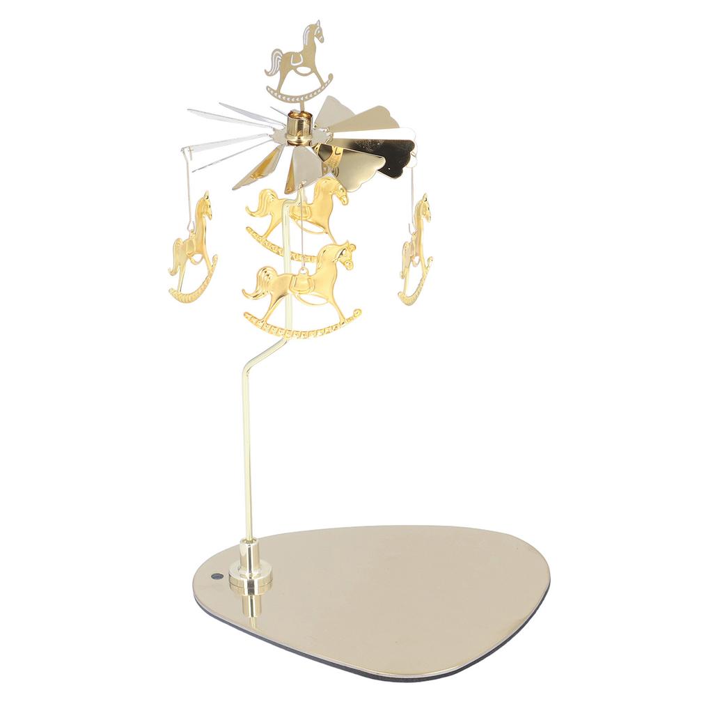 Candle Holder Round Triangle Tray Romantic European Style Stainless Steel Rotating Aromatherapy Wind Chime Candle Holder