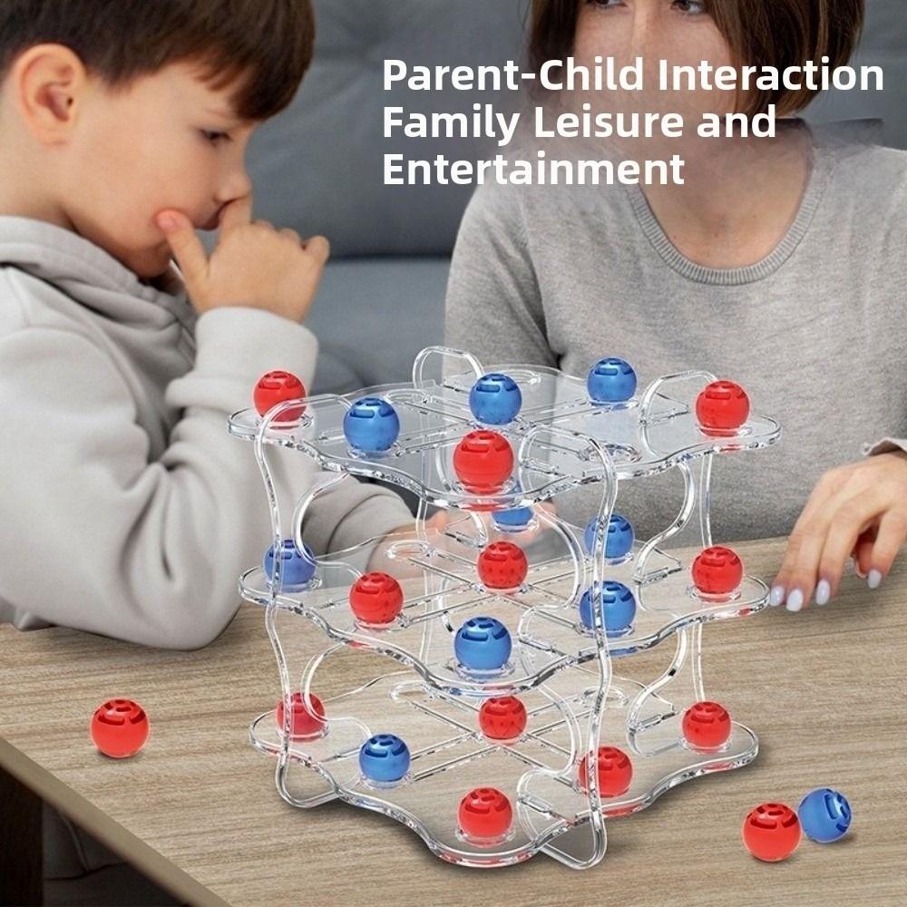 3D 3D TIC-TAC-TOE Game Table Games Strategy Board Games  Parent Child Interaction