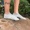 5 Pairs of Caterpillar Men's Short Socks Solid Colour Shallow Towel Thickened Sweat Breathable Sports Socks Autumn Cotton Boat Socks