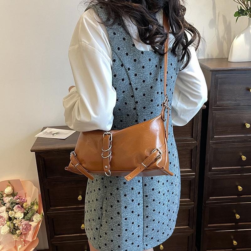 2024 Neue Modische Damen Umhängetasche Straßen-Trendiger Stil Pu-Material Crossbody-Tasche