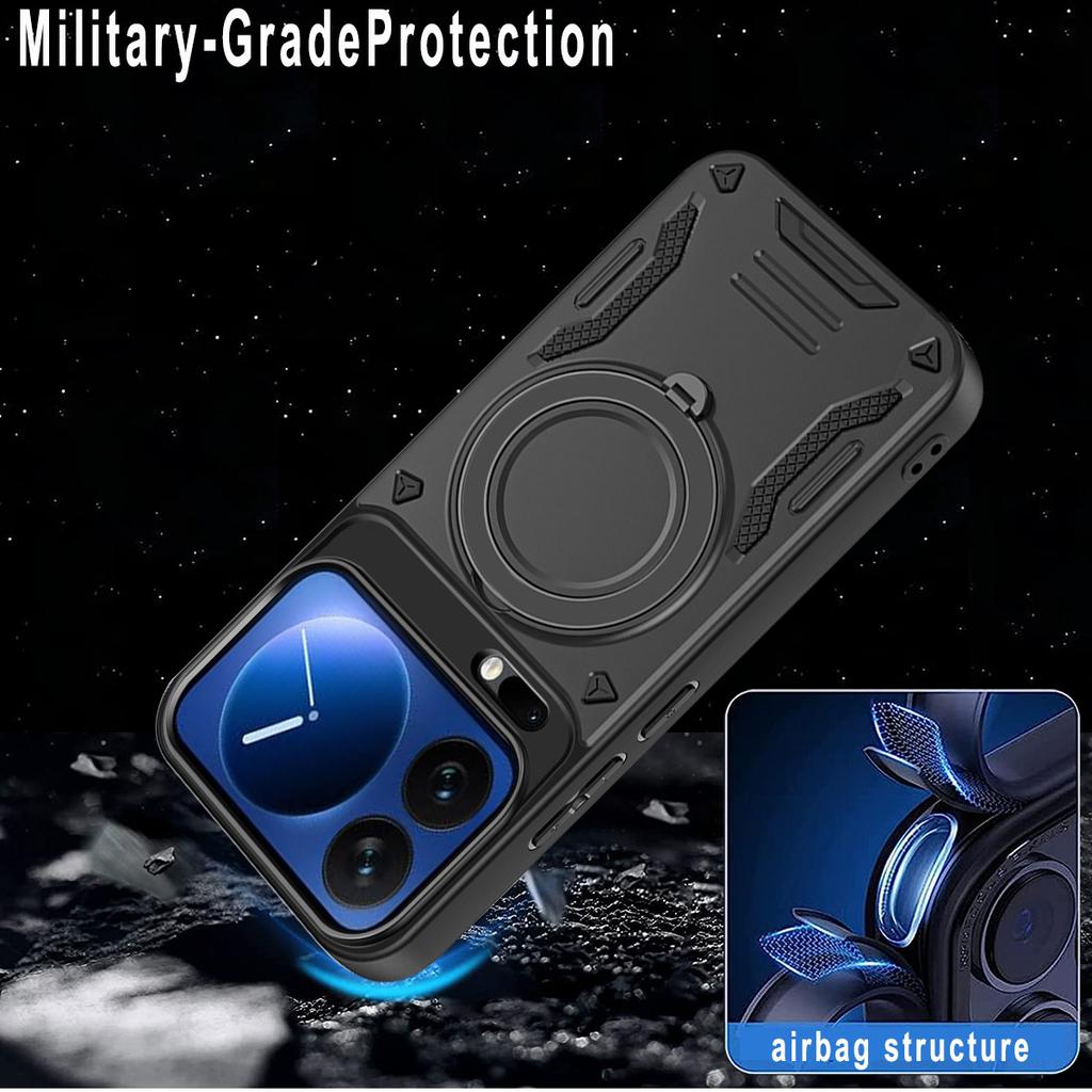 For Xiaomi 17 Pro Magnetic Case Shockproof TPU + PC Phone Back Cover with Kickstand