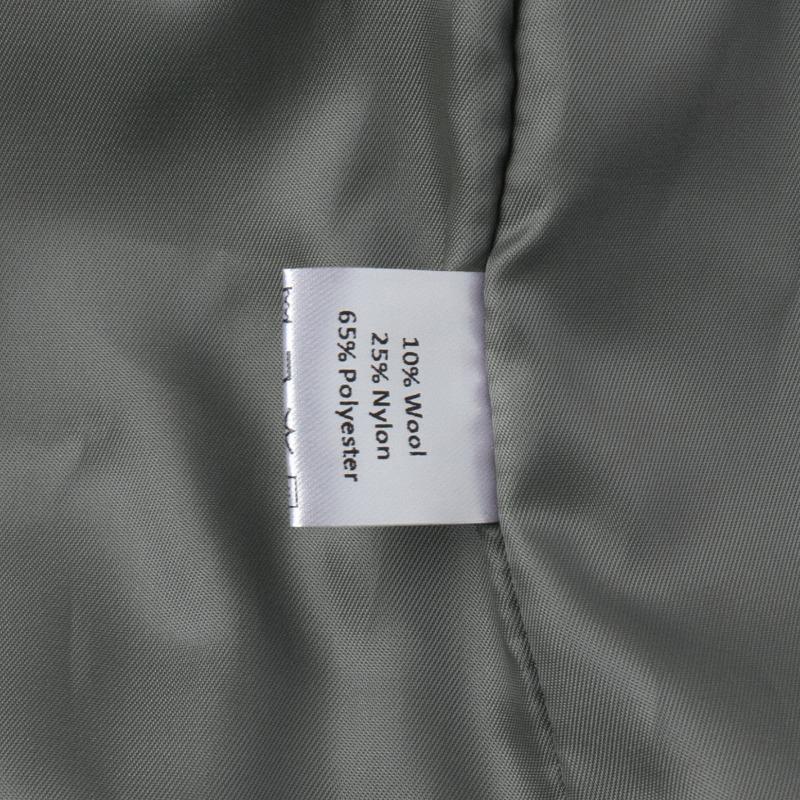 Women Loose Stand Collar Zipper Pocket Herringbone Long Sleeve Jacket Coat