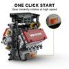 478PCS Motorized V8 Engine Building Blocks Set with L Motor AA Battery Box - DIY Simulation Model Car Parts for Kids Adults Gift