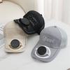 Duck Tongue USB Charging Fan Hat Polyester Fishing Hat Sun Protection Hat  Summer Outdoor