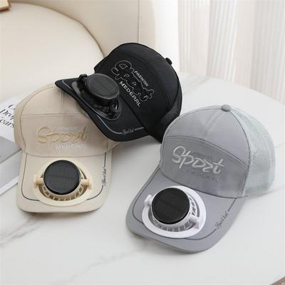 Duck Tongue USB Charging Fan Hat Polyester Fishing Hat Sun Protection Hat  Summer Outdoor