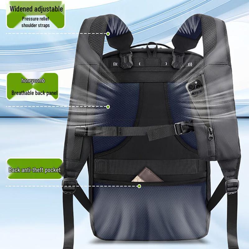 SWICKY Men's Water-Repellent Travel Backpack