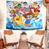 Personalized Name Digimon Tapestry, Wall Hanging Tapestry, Pattern Tapestry for Dorm Bedroom Living Room Wall Art Photography Backdrop