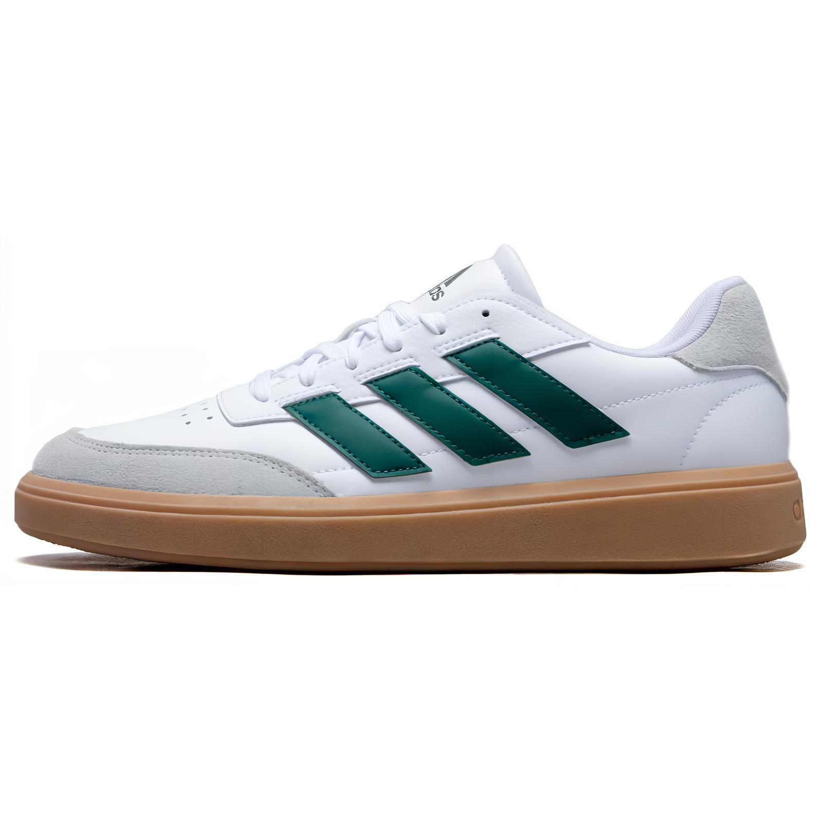 

new Adidas COURTBLOCK Abrasion Resistant Breathable Low Top Tennis Shoes Men s White Green 44