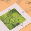12 Pcs Creative Bone Shape Paper Clips Funny Bookmark Marking Document Organizing Clip