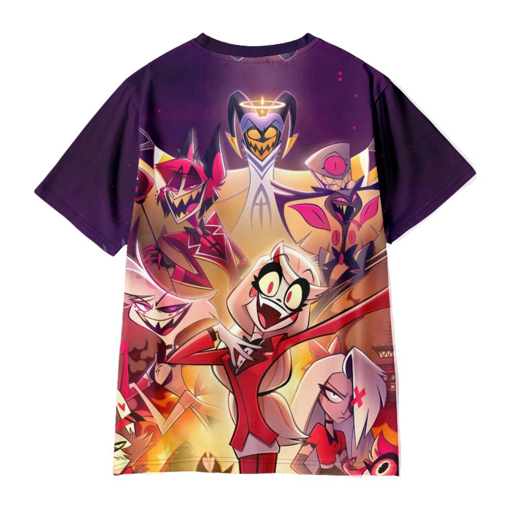 Summer Women Men's Short Sleeve Hazbin Hotel Tshirt Fitness Clothing New Men Tee Shirt Cosplay T-Shirt