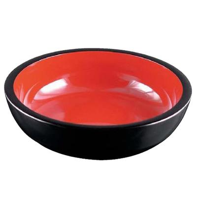 Soba Kneten Schwarz mit Rot 2 Shaku Durchmesser 36 x Hergestellt in Japan J-Kitchens Schüssel, Innen, (1,5 Fuß) 9.5 cm,