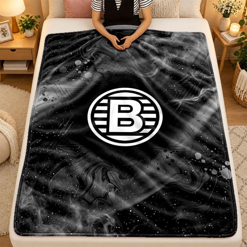 Flannel BlanketBorussia Mönchengladbach Warm Soft Throw Blanket for Indoor Sofa Bed Living Room Use