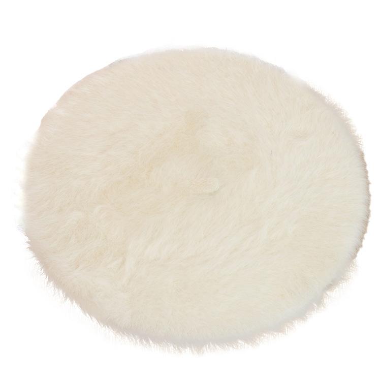 Hat New Rabbit Fur Beret White Woman Winter Warm Fashion Show Face Little Painter Hat Woman