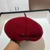 Australian Wool Beret Women'S French Personality Irregular Cross Star Anise Bud Hat Sweet Cool Painter Hat