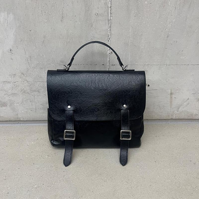 

Original Street Style Backpack Travel Casual Waterproof Leather Flip-Top Shoulder Bag Large Women s Travel Bag Handbag Leather Bag 29x8x23cm