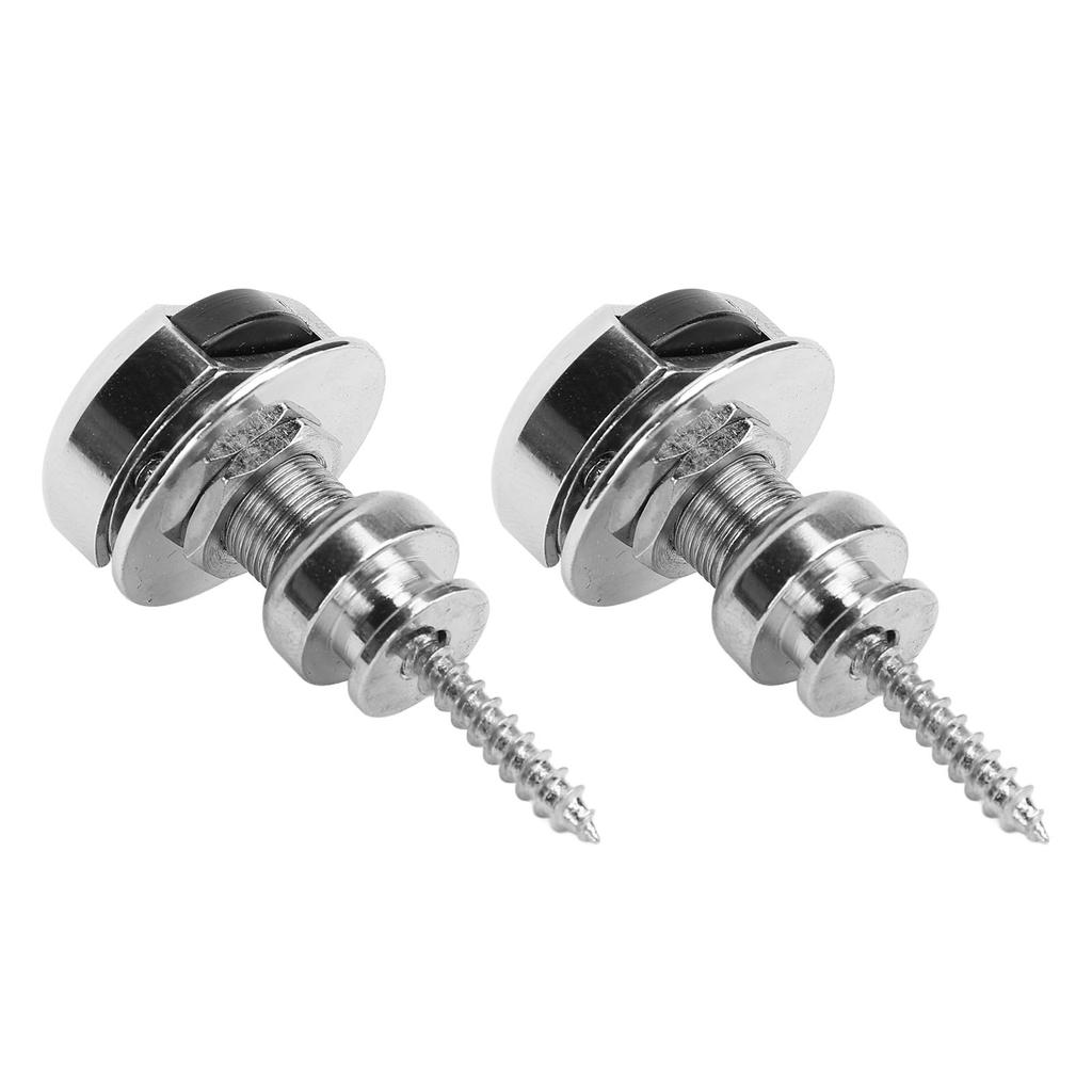 2Pcs Guitar Strap Locks Set Electric Guitars Non Slip Quick Release Zinc Alloy Bass Replacement Parts Accessories