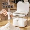 Large Capacity Airtight Flour Storage Container Kitchen Pantry - Food Grade Plastic Rice Noodle Bin Square Design 2.8L 4.5L
