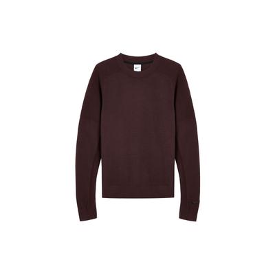Rundhals-Pullover Raglan Langarm Sweatshirt Herren Sweatshirt Braun Rot CU9783-652