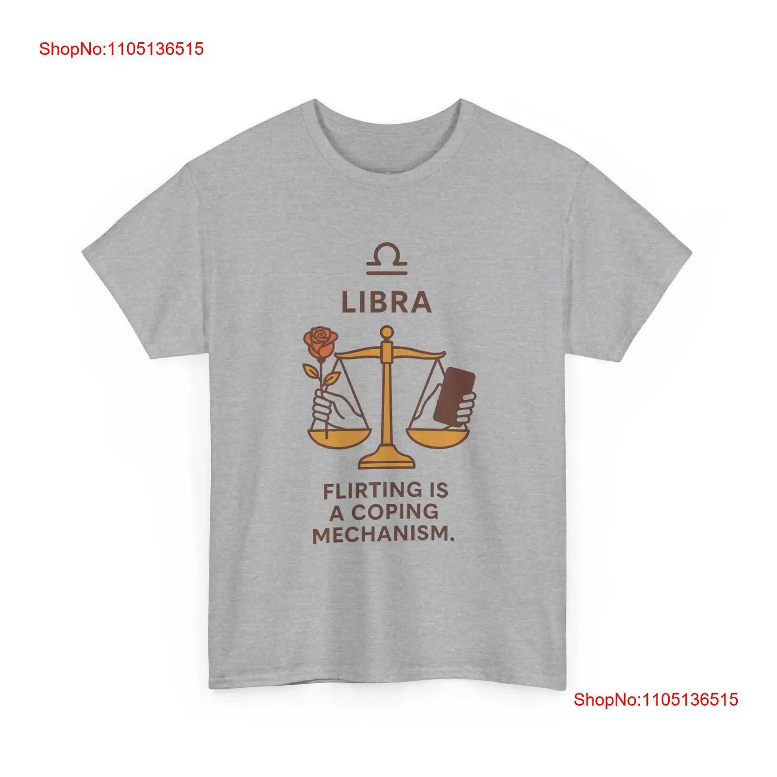 Zodiac T Shirt Libra Scales Rose Flirting Coping Mechanism vintage Washed Unisex Comfortable Casual Slightly homme streetwear S разноцветный