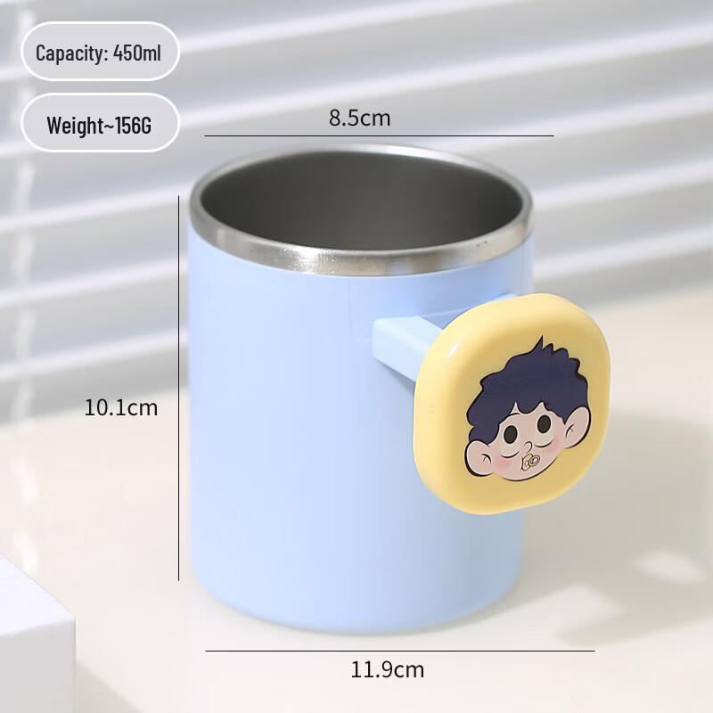 

YIXI Portable Double-Layer Stainless Steel Toothbrush Cup