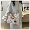 Canvas Tote Bag for Women, Korean Style Spacious Shoulder Handbag, Minimalist Commute Crossbody Purse