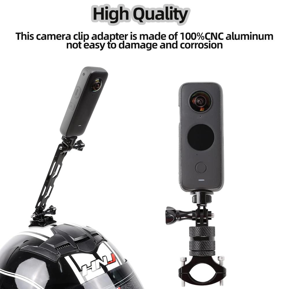 Aluminum Alloy 1/4" Adapter Tripod Mount for GoPro Hero 13 12 11 10 9 8 SJCAM Insta360 AKASO DJI Osmo Action Camera Accessories