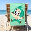 Ultra-Soft Beach Towel with Pinkfong Wonderstar Theme,Ideal for Pool - Camping, Diving - Perfect Travel Essential, Vibrant Beach Towel.