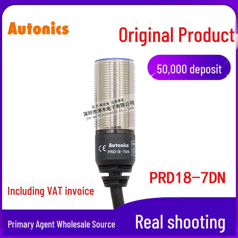 Autonics PRD18-7DN NPN NO Flush Mount Proximity Sensor, DC 3-Wire PRD18-7DN
