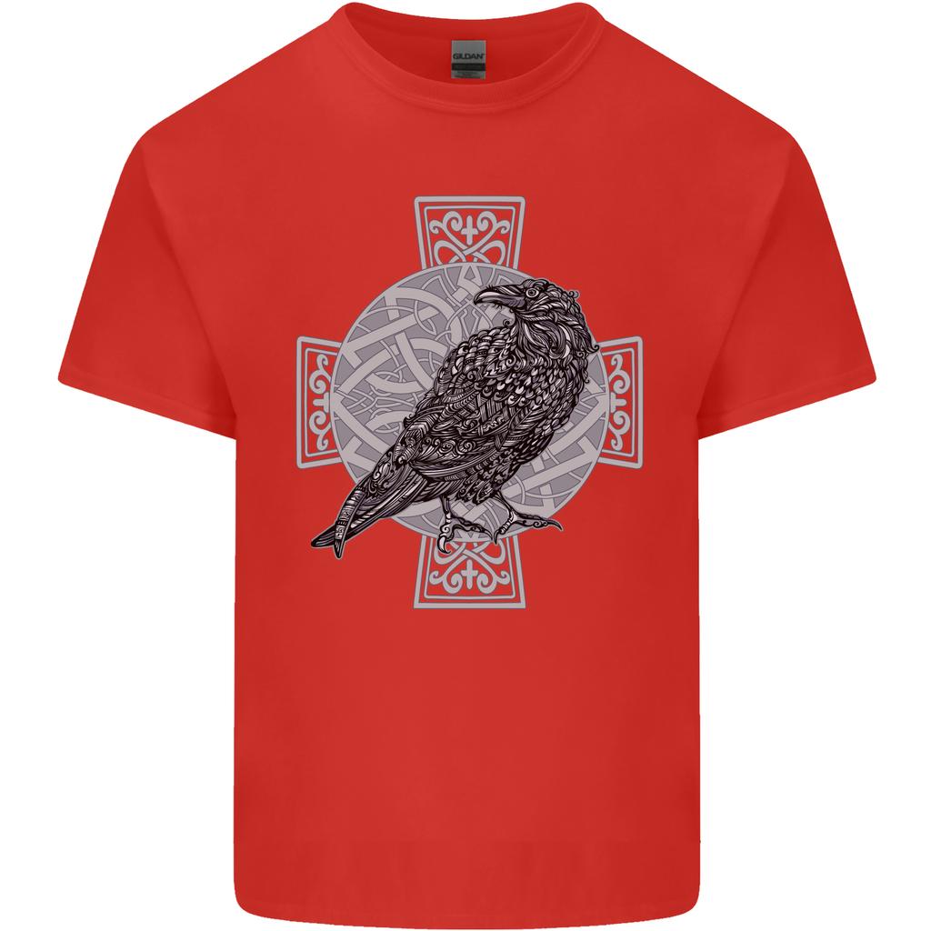Odin Celtic Raven Viking Tattoo Cross Runic Unisexs Light Cotton Tshirt