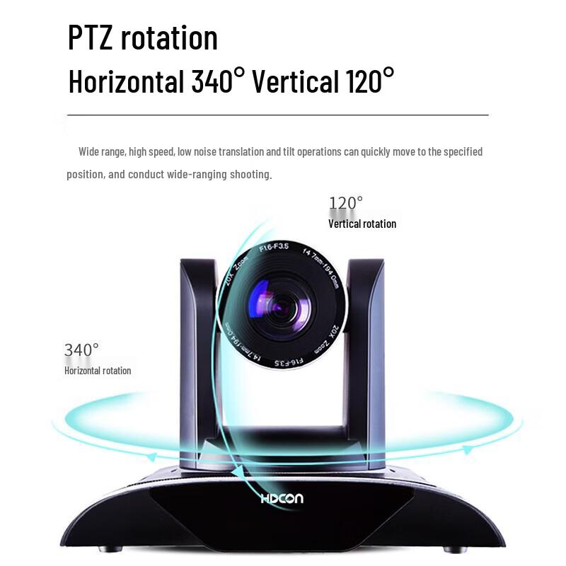 HDCON T9931 30x Zoom Video Conferencing Camera System with Wireless Mic (CN version)