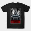 Men Black Print T-shirt Dexterminate No-Cut Transfer Paper Print Cotton Tshirt