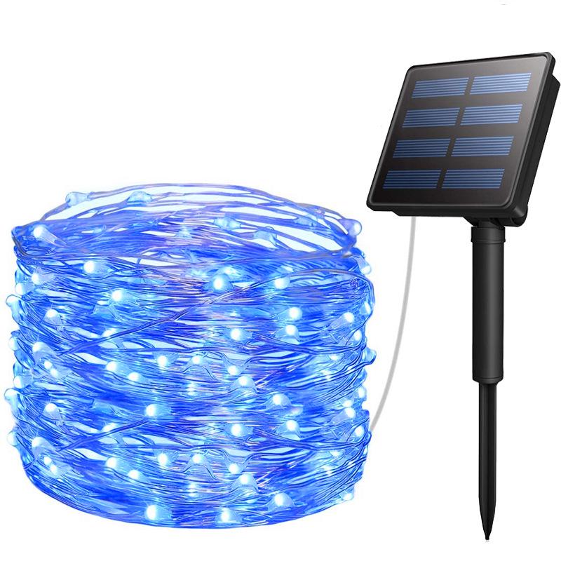 Outdoor LED Solar Copper Fairy Lights – Perfect for Christmas & New Year Decorations