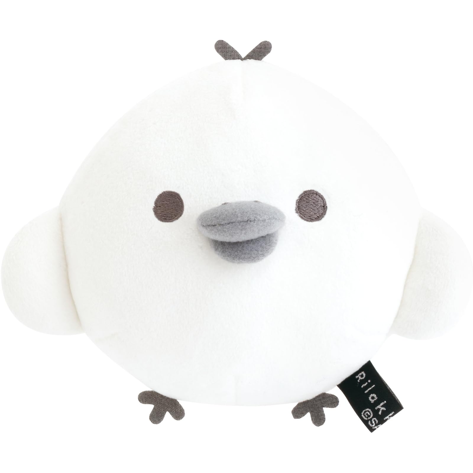 San-X Rilakkuma BASIC RILAKKUMA MONO CHROME Plush Toy - Kiiroitori MV74301 H10.5×W14×D8.5cm