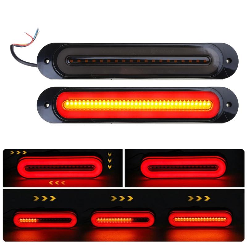 2 Pezzi Lampada Posteriore LED per Rimorchio Luce di Stop Freno Dinamica Fendinebbia Posteriore Luci di Retromarcia
