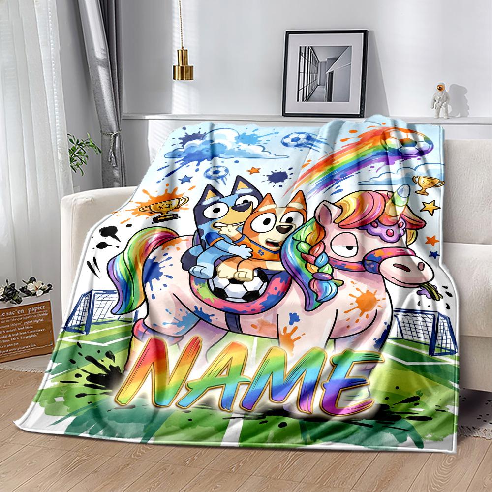 Halloween Friends Customize Text Blanket Gift Customizable Blanket Comfortable Great for Picnics Bedding Livingroom Bed Four Seasons Multipurpose