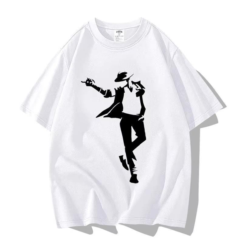 2026 Limitovaná edice Vzor Michael Jackson Pánská a dámská Nová letní trička pro dospělé Rodiče Móda Y2K