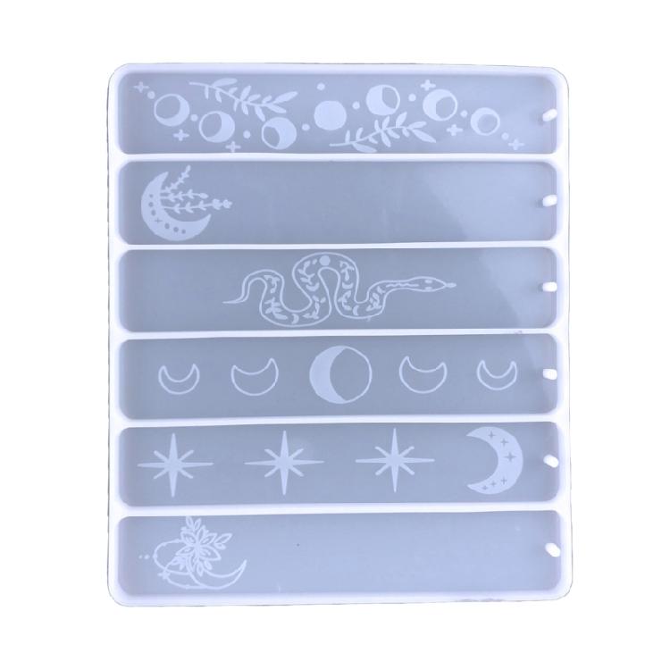 

Silicone Bookmark Mold DIY Bookmark Resin Molds Pendant Charms Mold Transparent Jewelry Casting Mold for DIY Crafts 1 чистый