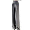 Casual Wide-leg Pants for Women In Summer New High-waisted Slim Loose and Slim Large Size Versatile Straight Suit Pants
