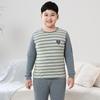 Fat Child Pure Cotton Pajama Set: Boys & Girls Warm Underwear, Plus-Size Base Layer, Autumn/Winter Sweater and Pants