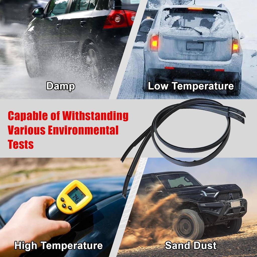 FZJDSD 738539AN0A 738529AN0A Left and Right Side Roof Drip Molding Strips Weatherstrip 116.52inch Compatible with Nissan Sentra 2013-2018 Roof Drip