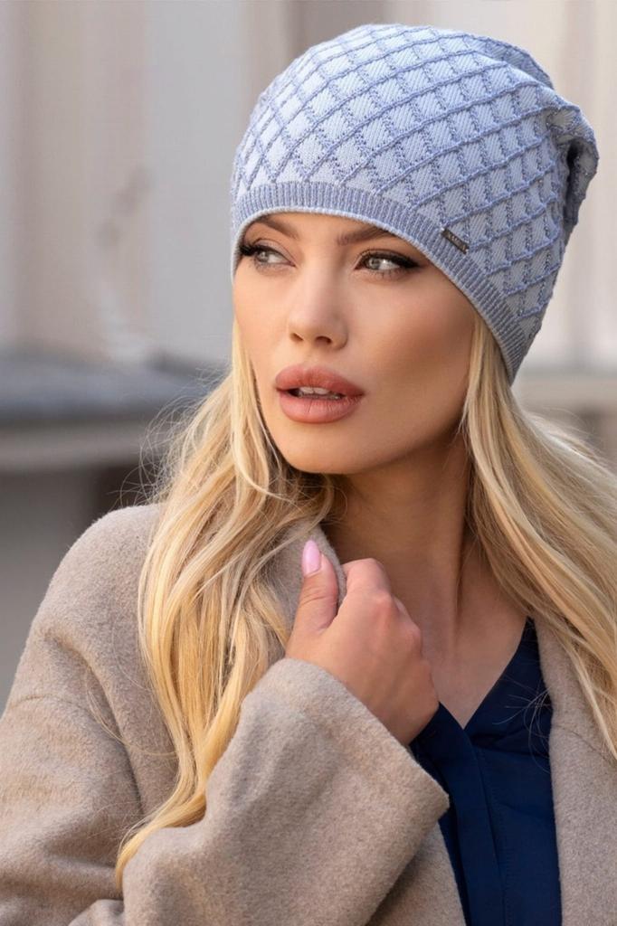 Centuria Viscose Cap with Shiny Finish, Sky Blue
