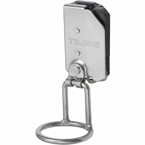 

Tajima Safe System Detachable Tool Holder, High-Durability Extra-Thick Stainless Steel, Single-Hole Hammer, SFKHS-H1M, Easy to Attach and Remove, Can