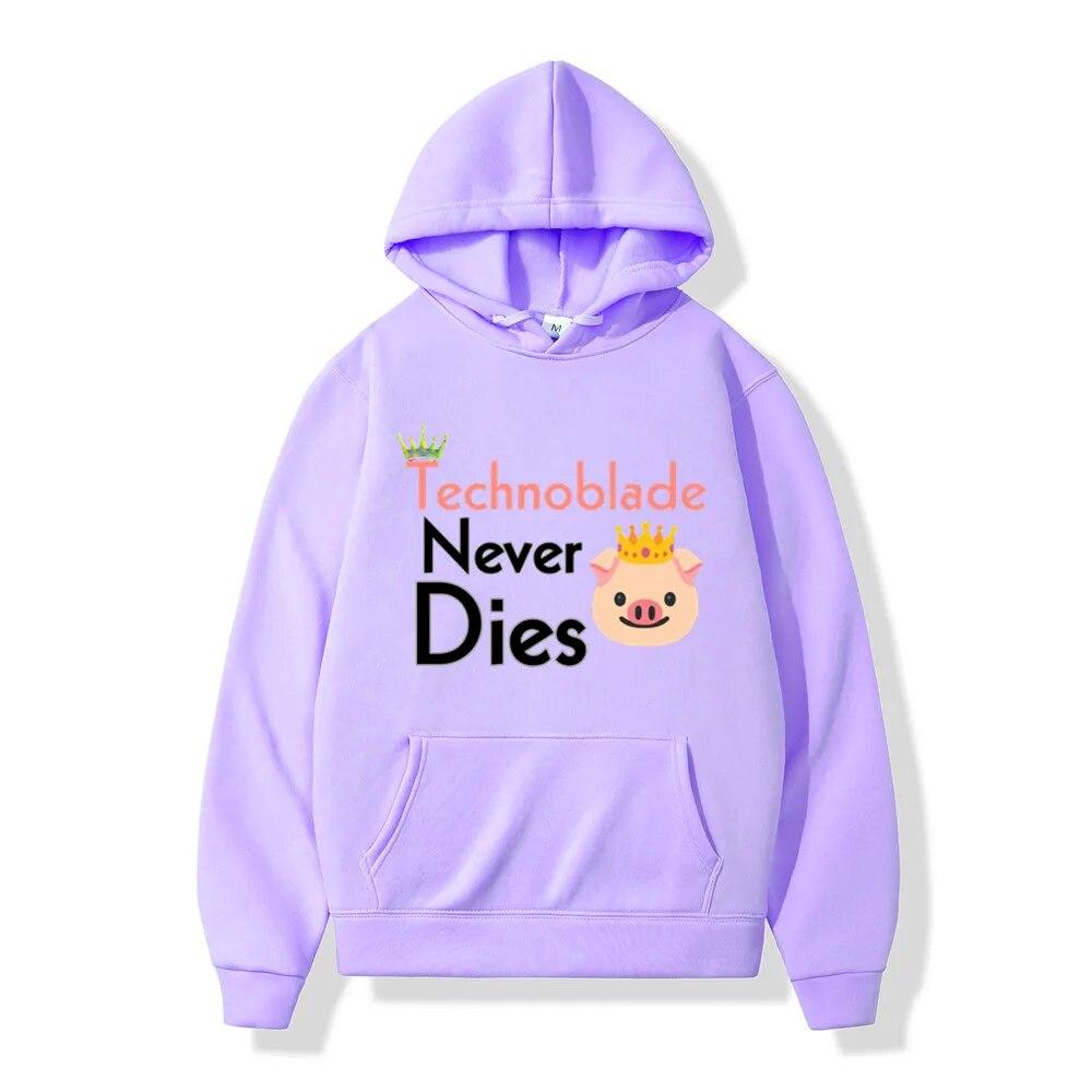 Streetwear Technoblade Miss You Unisex של קפוצ'ונים סווטשירט צמר חורף נשים קז'ואל היפ הופ סוודר Harajuku Hoody בגדי גברים