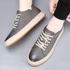2024 New Designer Men Shoes Casual High Quality Leather Thick Soled Board Shoes Classic Lace-up Walking Running Sports for Men