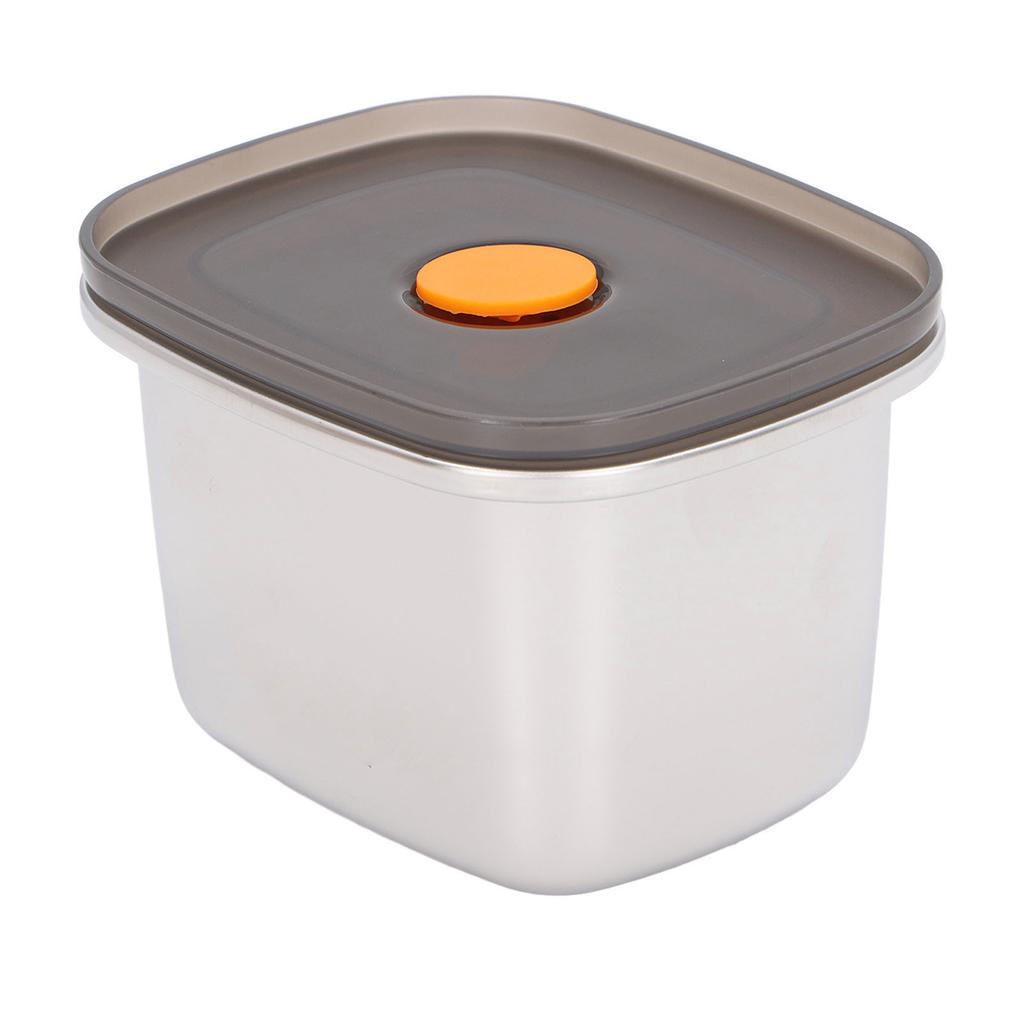 Food Storage Containers with Lids Airtight 304 Stainless Steel and PP Stackable Metal Food Containers for Meal Prep