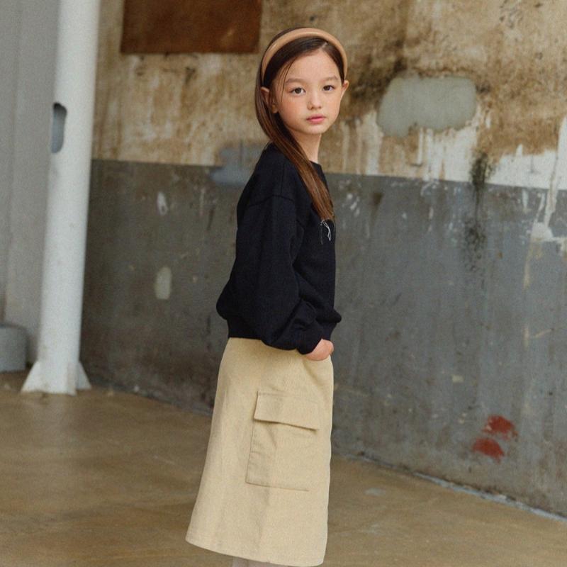  Olivan  Corduroy Logo Waffen Skirt  Beige 