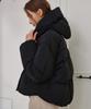Maloupe 6313 Crop Hooded Down Jumper (Black)